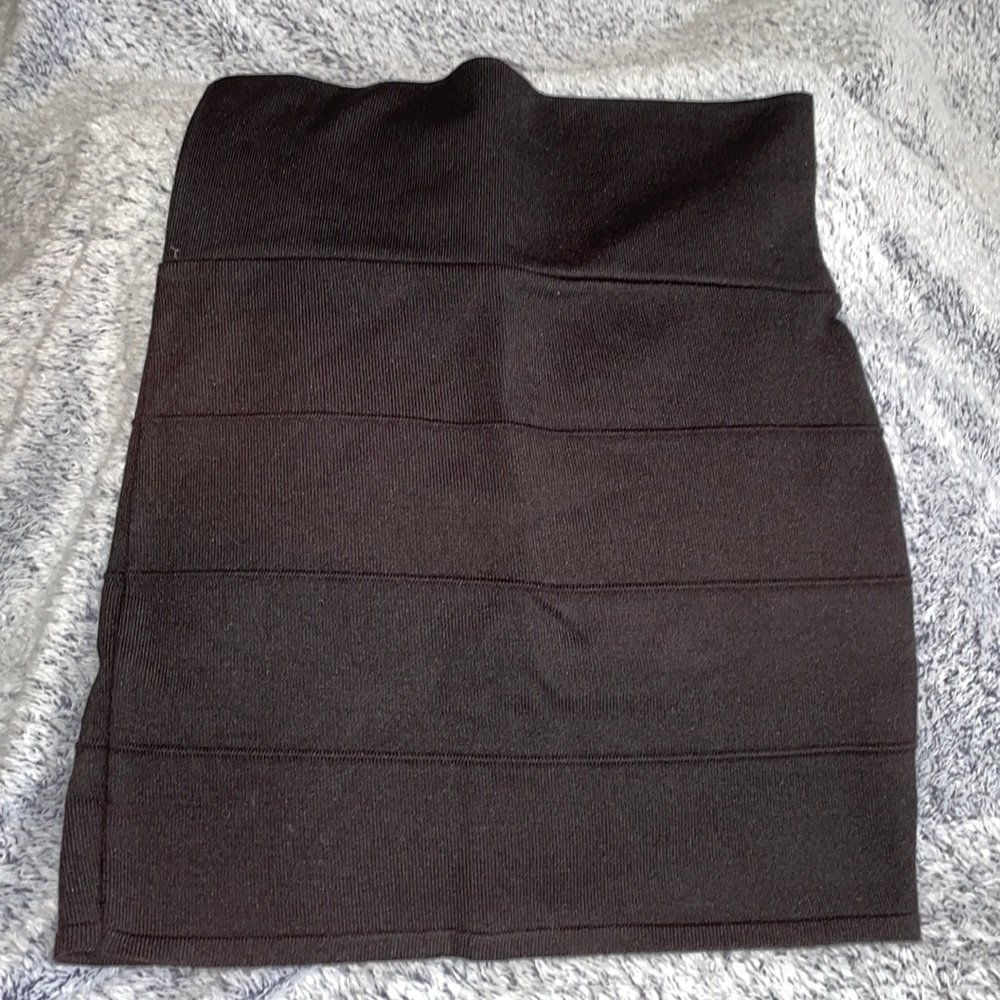 Black mini skirt